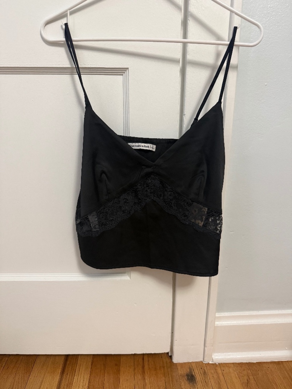 Black, Lace, Satin Tank